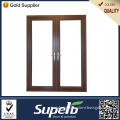 2014 hot selling products powder coated aluminium wood composite swing door